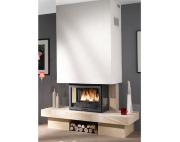 Üç Tarafı Açık Odunlu Şömine Modeli:SU06